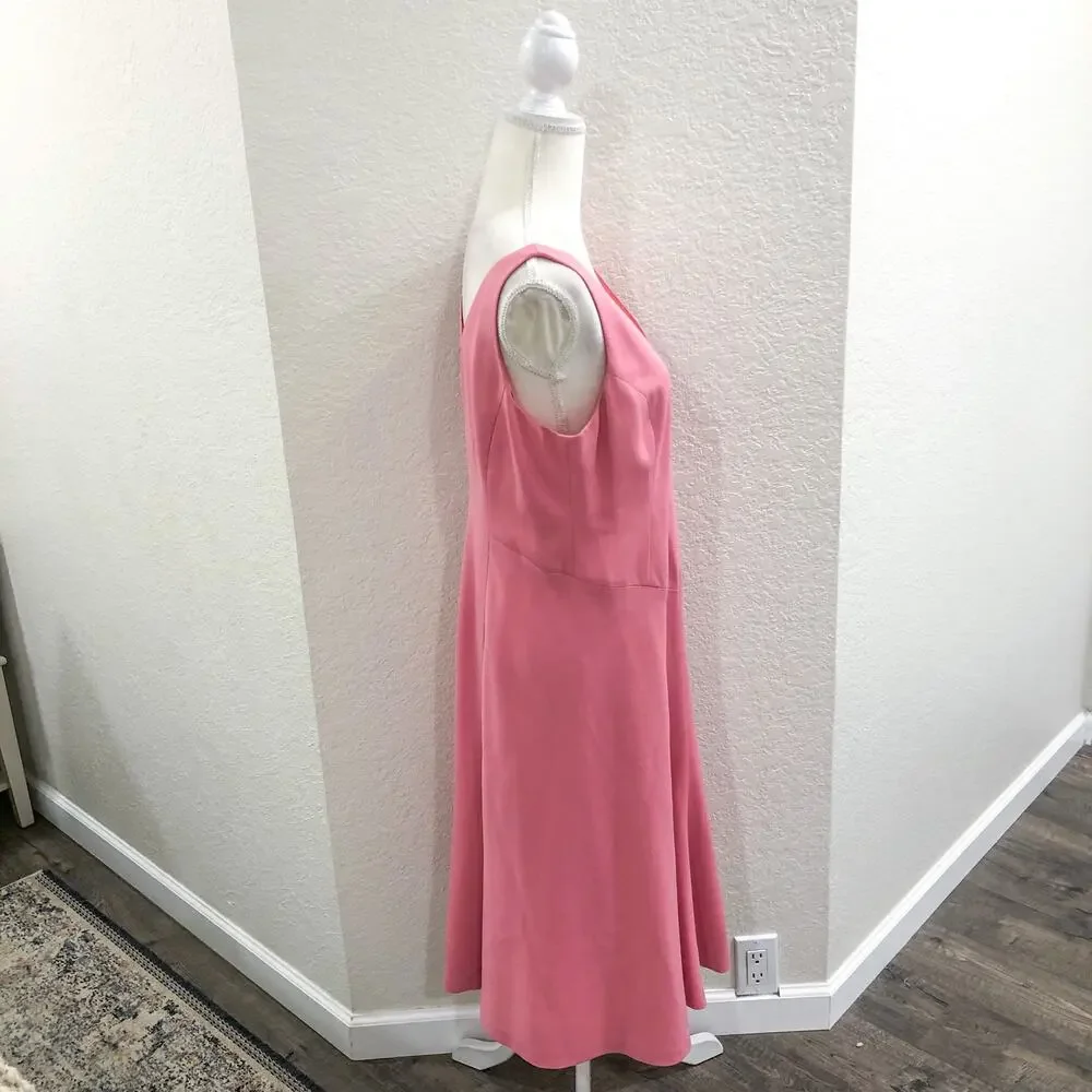 Bloomingdales Geranium Pink Midi Dress - Picture 4 of 10